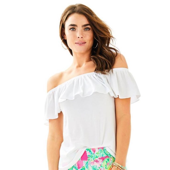 Lilly Pulitzer Off-the-shoulder top - Picture 1 of 3